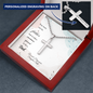 Personalized Engraved Stainless Steel Cross Necklace- A Gift for Father/Son.
