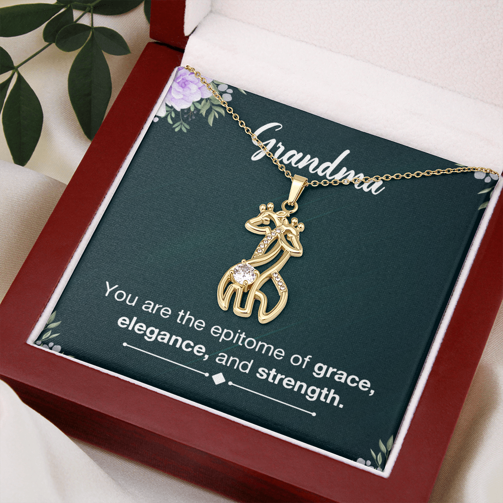 Giraffe Necklace - a Gift for Grandmother, Moms, Daughters.