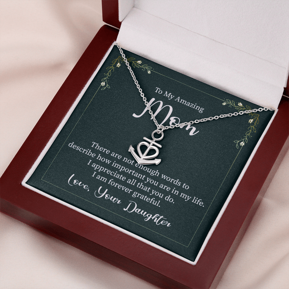 Anchor Pendant Necklace, a Perfect Gift for Mother's Day/Birthdays.