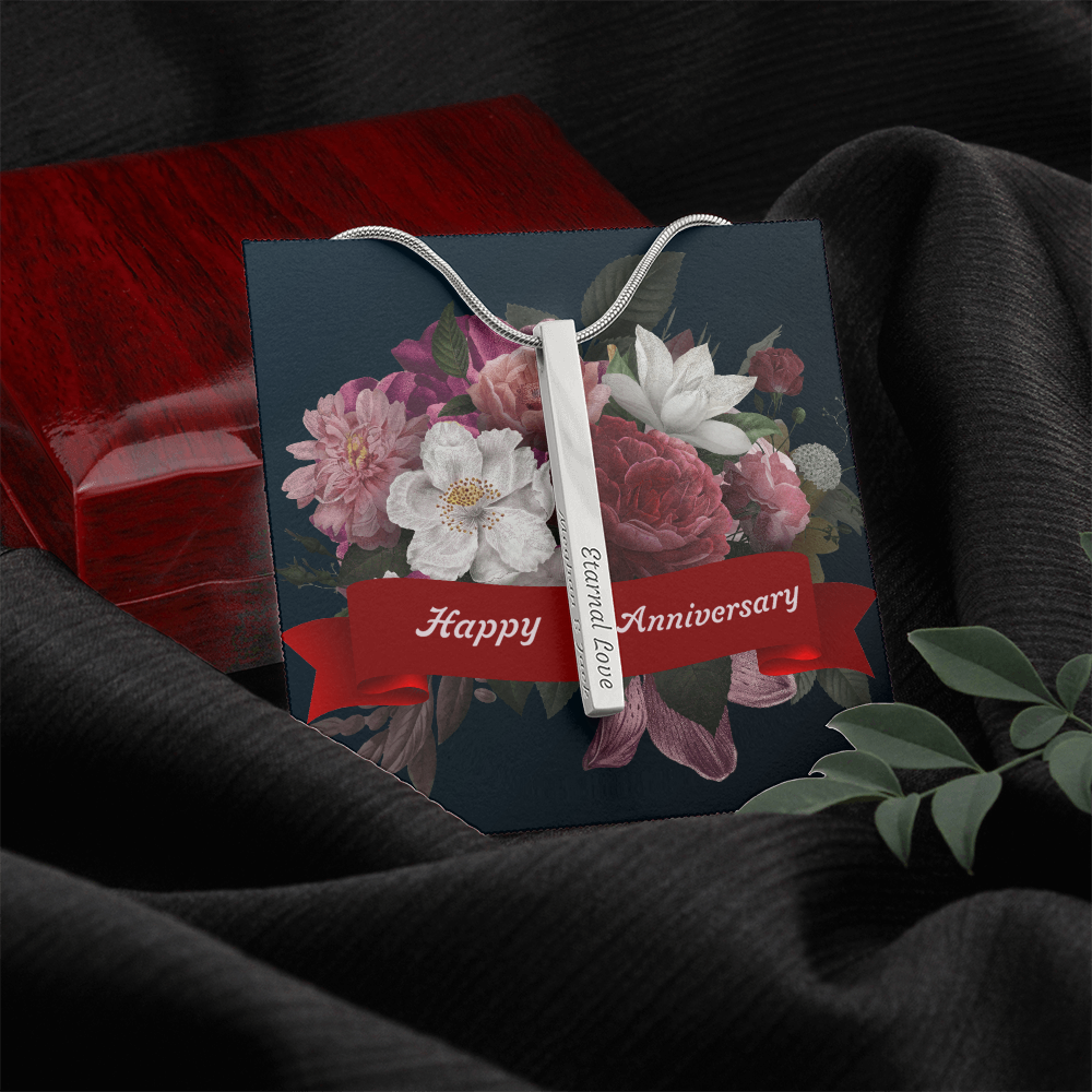 Personalized Engraved Happy Anniversary Gift for Wives.