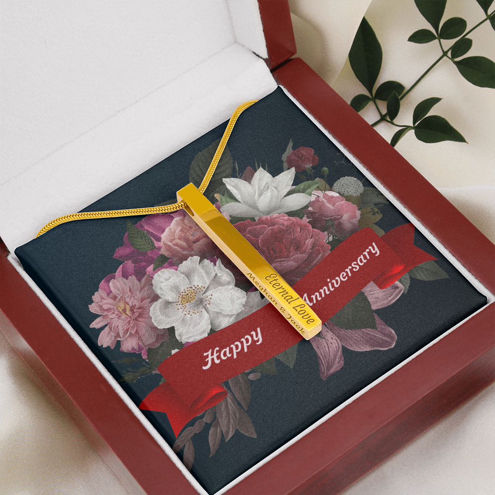 Personalized Engraved Happy Anniversary Gift for Wives.
