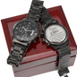 Personalized Engraved Black Chronograph Watch- A Gift for a Father/Son.