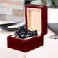 DAD Engraved Message Black Chronograph Watch- a Gift for Dad/Fathers
