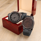 Engraved Message Wooden Watch- A Gift for a Father/Son.