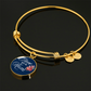 Personalized Circle''I Love You Mum'' Bangle with Engraving Option- a Gift for Daughter/Wife/Soulmate/Mothers.