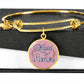 Personalized ''Maid of Honor'' Circle Engraving Bangle- a Gift for Bridal Party Members.