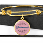 Personalized ''Bridesmaid'' Circle Engraving Bangle- a Gift for Bridal Party Members.