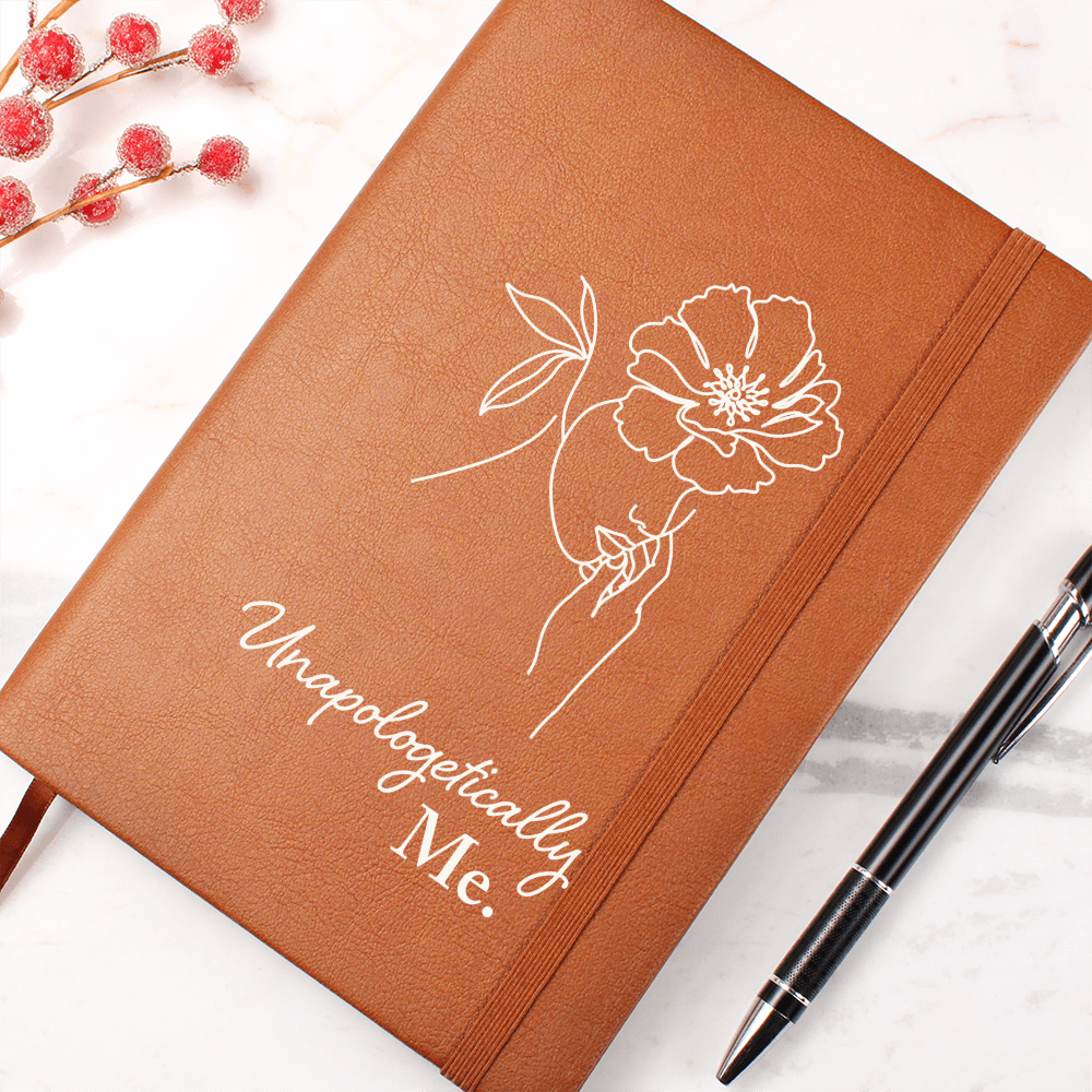 Apologetically ME Graphic Leather Journal- A Gift for Mother/Wife/Giftfriend