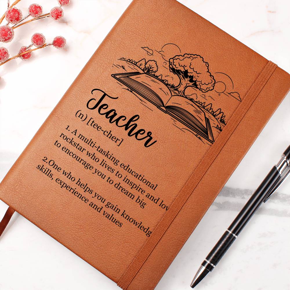 Teacher Leather Journal- A Gift for Teachers/Fathers/Mothers.