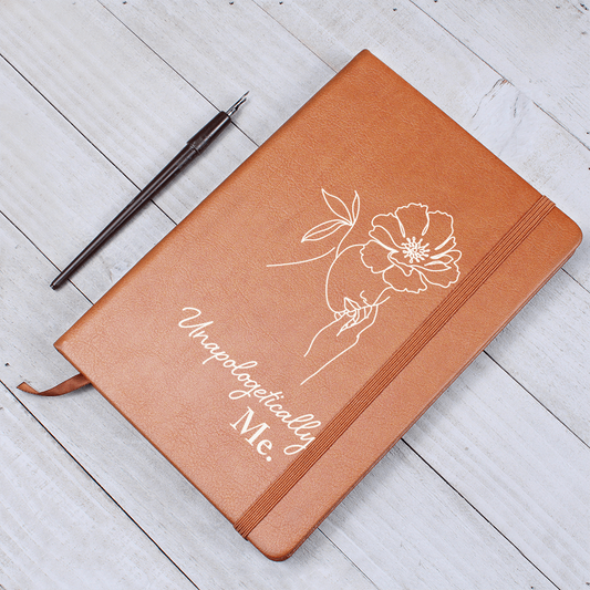 Apologetically ME Graphic Leather Journal- A Gift for Mother/Wife/Giftfriend