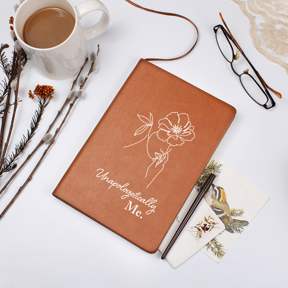 Apologetically ME Graphic Leather Journal- A Gift for Mother/Wife/Giftfriend