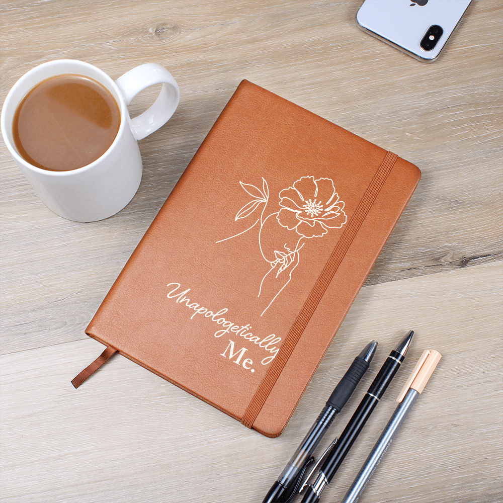 Apologetically ME Graphic Leather Journal- A Gift for Mother/Wife/Giftfriend