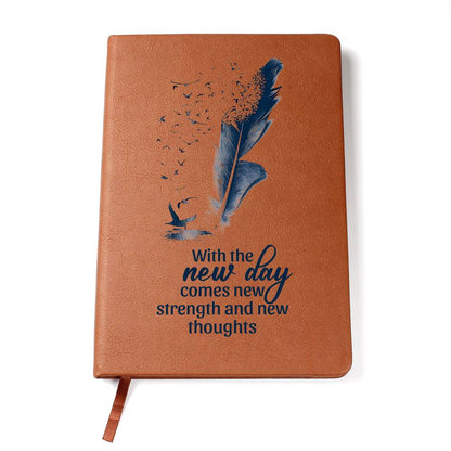 New Day Graphic Leather Journal- A Gift for Sons/Fathers/Mothers/Daughters.