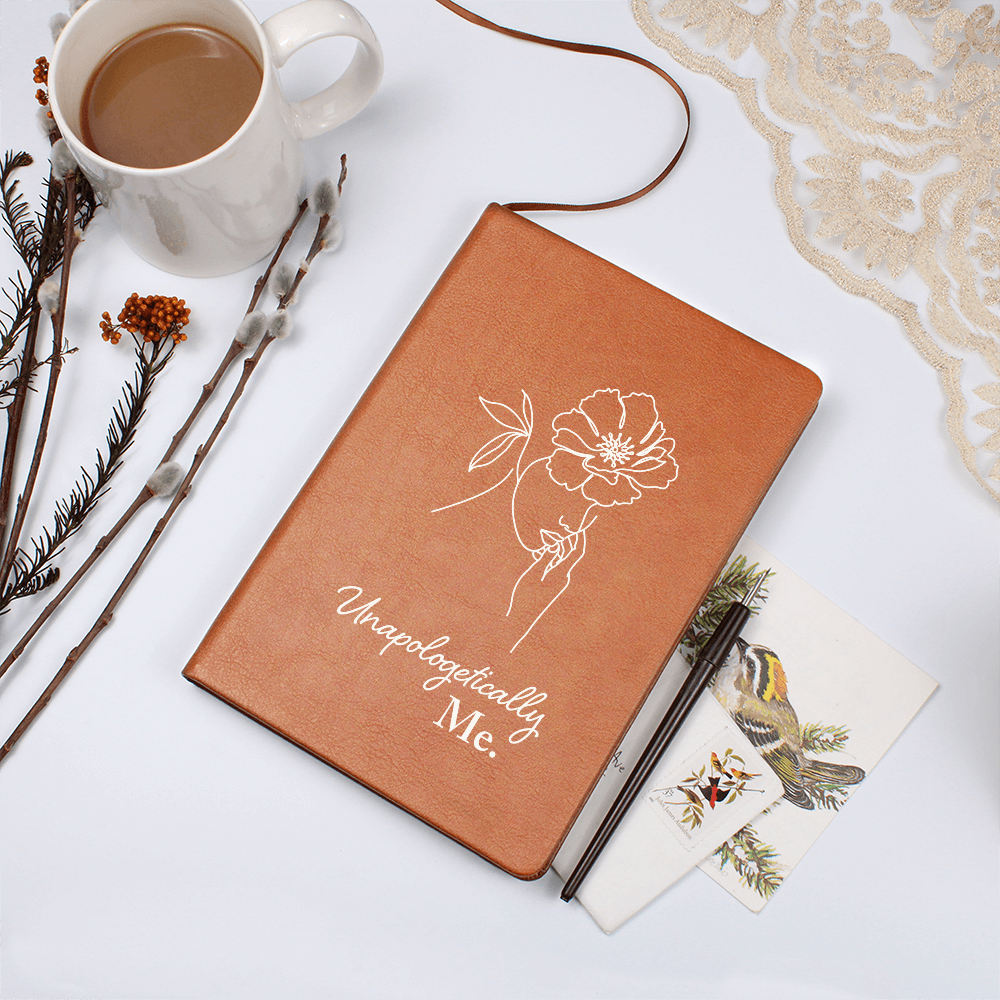 Apologetically ME Graphic Leather Journal- A Gift for Mother/Wife/Giftfriend