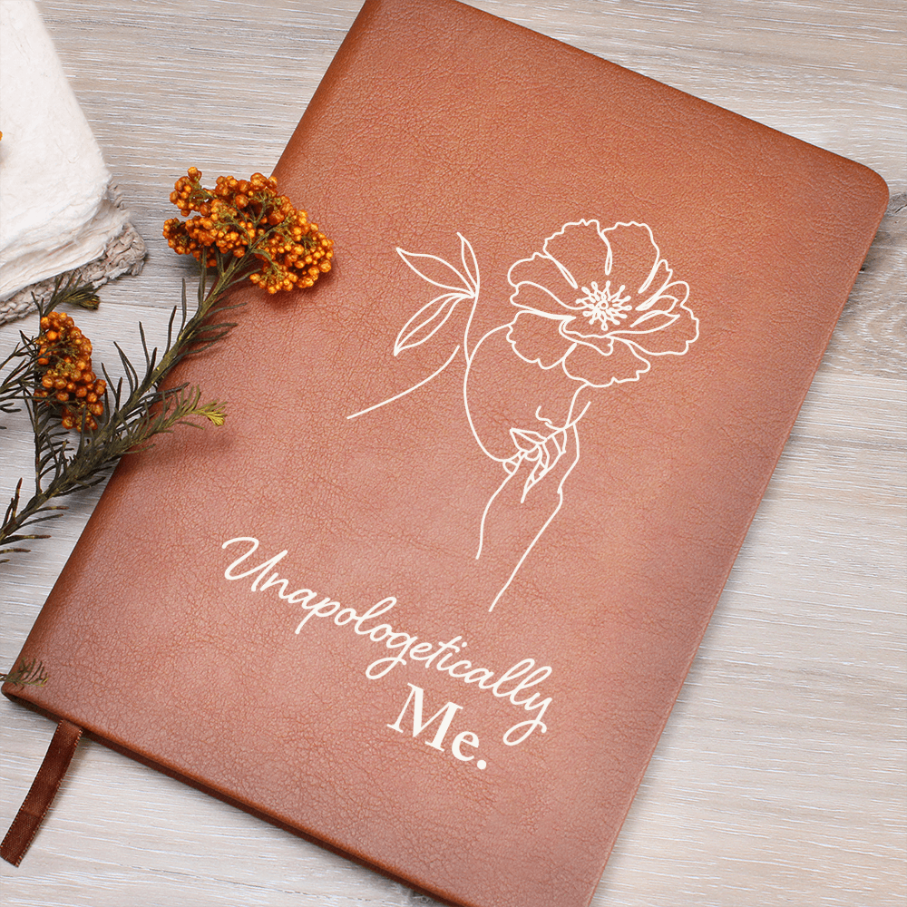 Apologetically ME Graphic Leather Journal- A Gift for Mother/Wife/Giftfriend