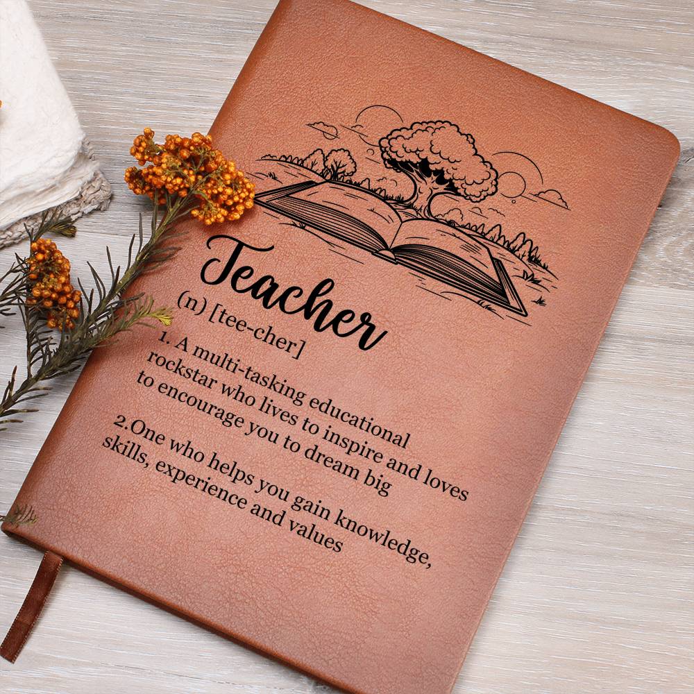 Teacher Leather Journal- A Gift for Teachers/Fathers/Mothers.