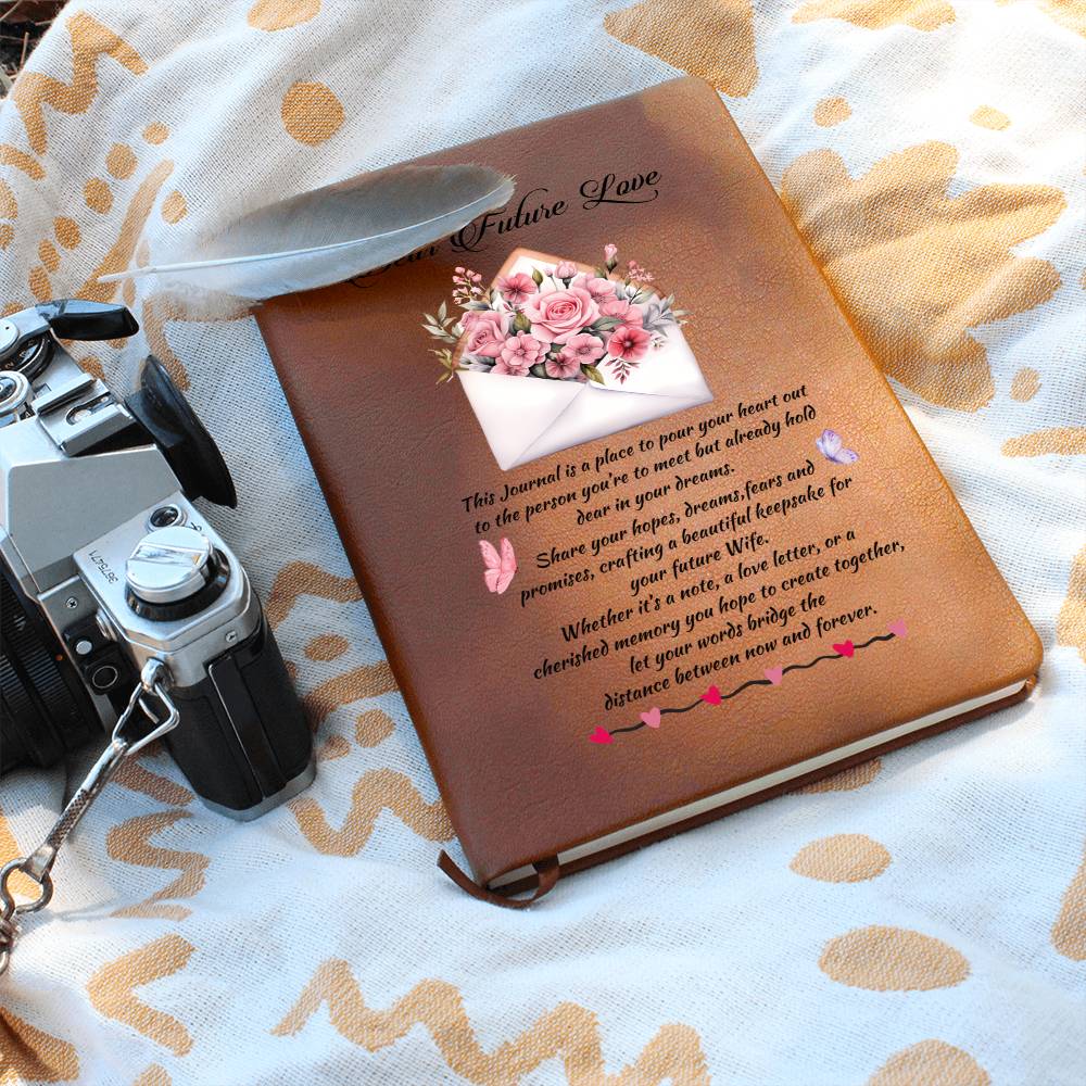 Dear Future Love Leather Journal - a Gift for your Wife/Soulmate.