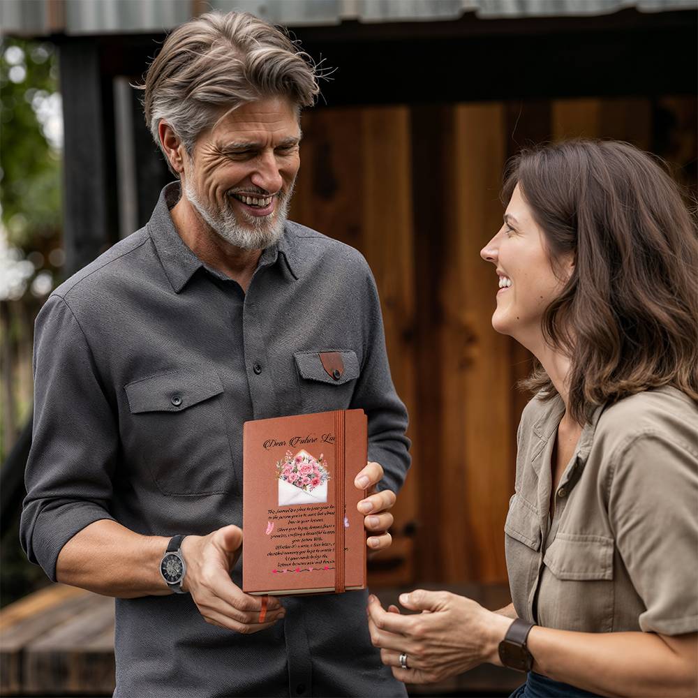 Dear Future Love Leather Journal - a Gift for your Wife/Soulmate.