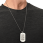 Personalized Dad Engraved Dog Tag Necklace- A Gift for Fathers/Sons.