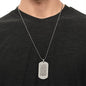 Personalized Dad Engraved Dog Tag Necklace- A Gift for Fathers/Sons.