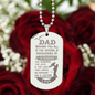 Personalized DAD Engraved Dog Tag Necklace- A Gift for Fathers/Sons.