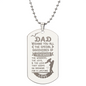 Personalized DAD Engraved Dog Tag Necklace- A Gift for Fathers/Sons.