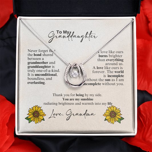 Lucky In Love Necklace - A Beloved Gift for a Granddaughter from a Grandmother.