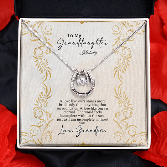 Lucky in Love Necklace- a Gift for a Granddaughter.