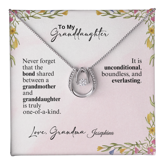 Lucky In Love Necklace - A Beloved Gift for a Granddaughter from a Grandmother.