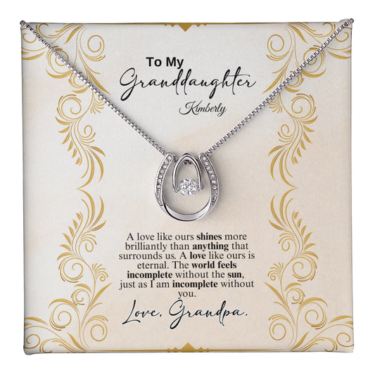 Lucky in Love Necklace- a Gift for a Granddaughter.