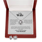 To My Wife -Love Knot Earring and Necklace Set! - a Gift for Wife/Soulmate