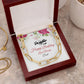 Happy Birthday CZ Paperclip Chain Necklace- A Gift for a Daughter
