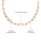 Happy Birthday CZ Paperclip Chain Necklace- A Gift for a Daughter