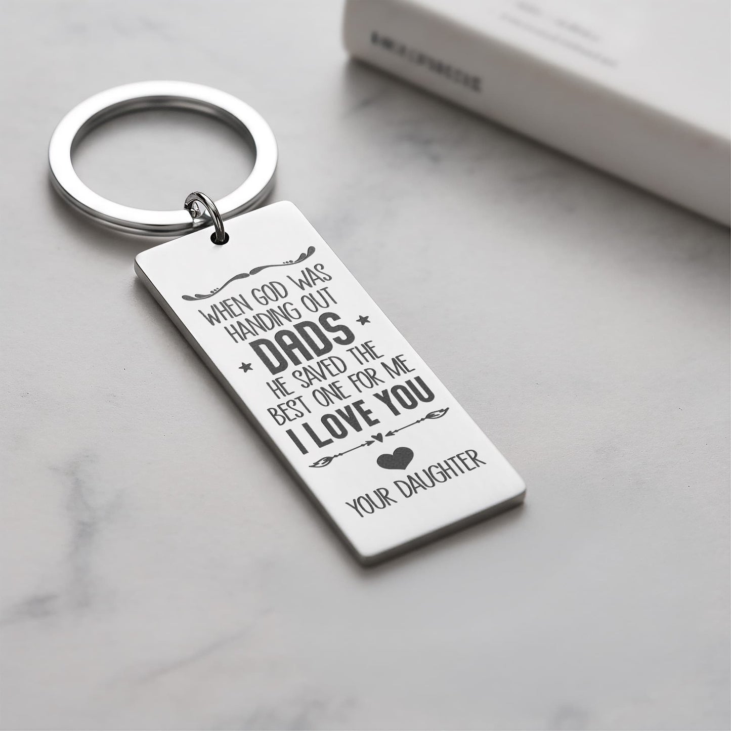 Personalized Message from a Daughter- a Gift for Dad/Fathers.