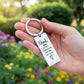 Personalized DAD The first man I love Engraved Rectangle Keychain- a Gift for Fathers/Dad.