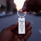Personalized DAD The first man I love Engraved Rectangle Keychain- a Gift for Fathers/Dad.