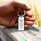 Personalized DAD The first man I love Engraved Rectangle Keychain- a Gift for Fathers/Dad.