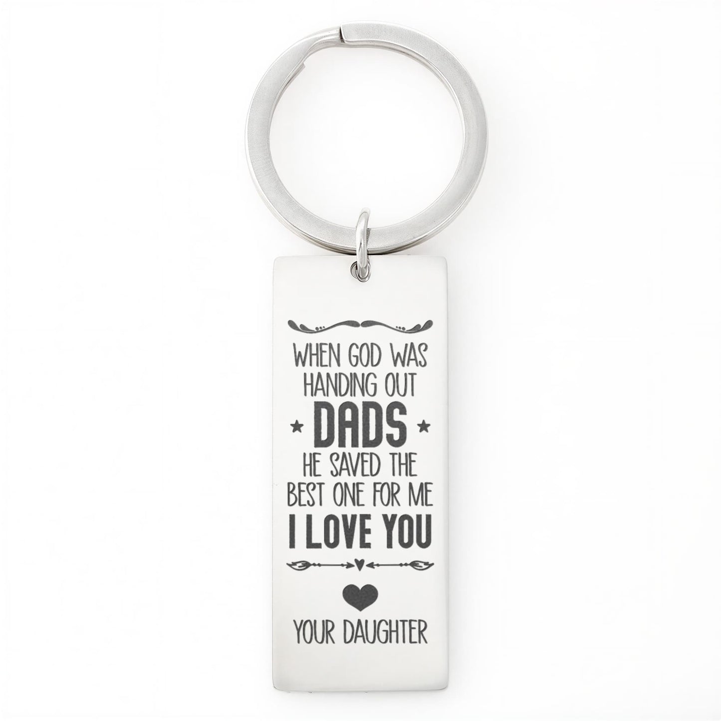 Personalized Message from a Daughter- a Gift for Dad/Fathers.