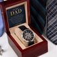 To My Dad Men's Openwork Watch- a gift for Dads/Fathers.