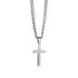 Personalized To My Son Cuban Link Chain with Engraved Artisan Cross- A Gift for Father/Son
