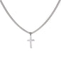 Personalized DAD Cuban Chain with Engraved Cross Necklace- a Gift for Fathers/Sons.