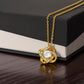 To My Daughter, Love Knot Necklace- a Anniversary Gift/ Birthday Gift for a Daughter.