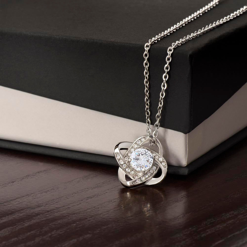 To My Daughter, Love Knot Necklace- a Anniversary Gift/ Birthday Gift for a Daughter.