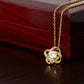 To My Daughter, Love Knot Necklace- a Anniversary Gift/ Birthday Gift for a Daughter.