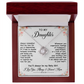 To My Daughter, Love Knot Necklace- a Anniversary Gift/ Birthday Gift for a Daughter.