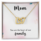 Interlocking  Hearts Pendant Necklace, a Perfect Gift for Mother's Day/Birthdays.