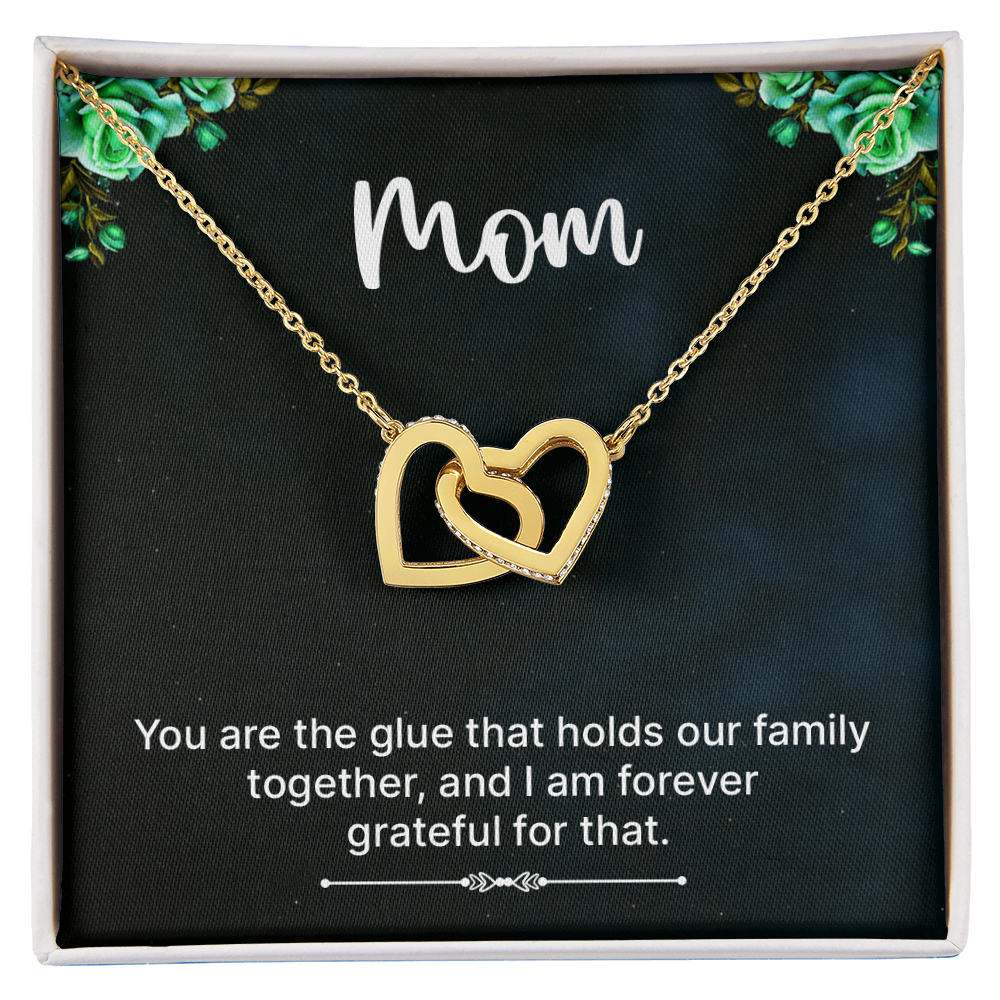Interlocking Hearts Necklace- A Beloved Gift for a Mom.