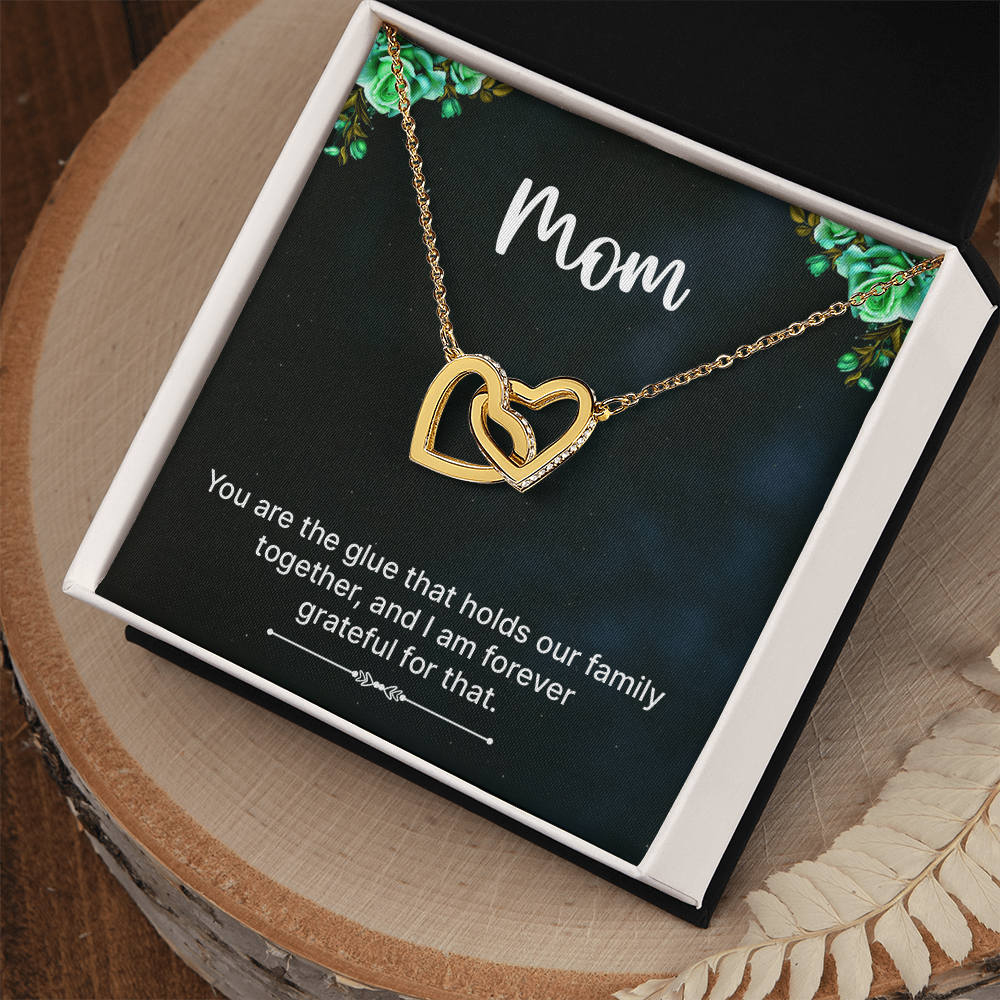 Interlocking Hearts Necklace- A Beloved Gift for a Mom.