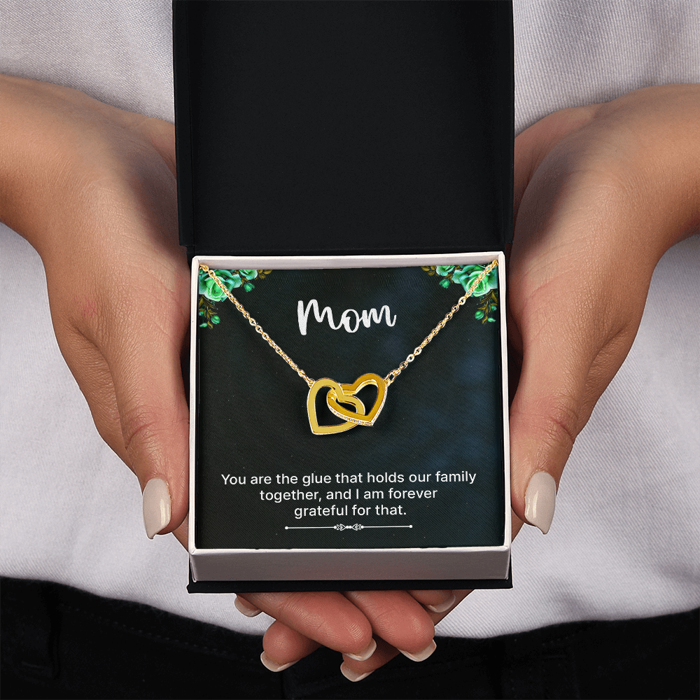 Interlocking Hearts Necklace- A Beloved Gift for a Mom.