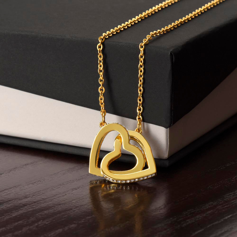 Interlocking Hearts Necklace- A Beloved Gift for a Mom.